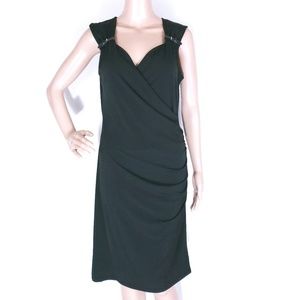 MICHAEL Michael Kors Women Dress Wrap V-neck Size M